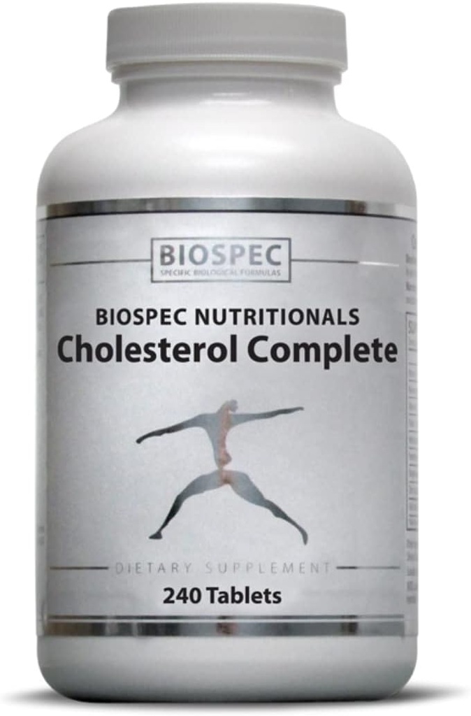 Colesterol Completo - Apoyo Colesterol Natural para la Salud Cardiovascular y Corazón* - Arroz de levadura roja, CO-Q-10, Hawthorn, Magnesio (240 Tabletas)