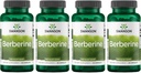 Suplemento de la bereberina Swanson - 400 mg Cada, 60 cápsulas - Berberine HCl con soporte general de bienestar (4 paquete)