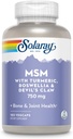 Solaray MSM Cápsulas, 750 mg, 180 Conde