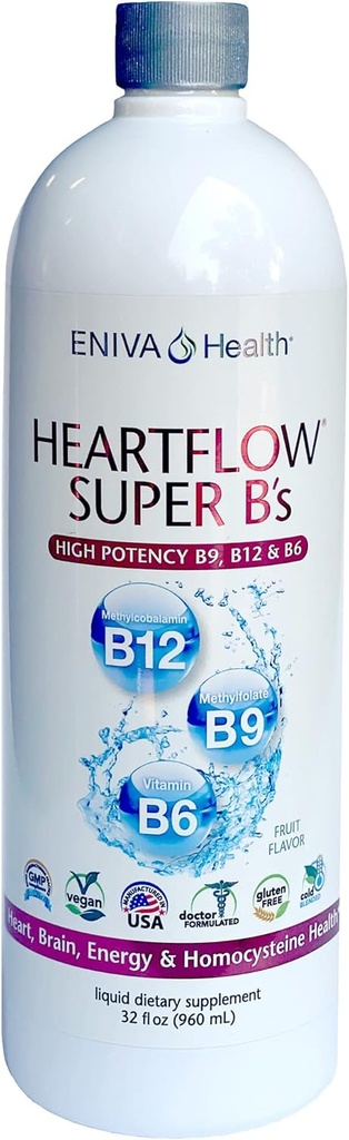 Heart Flow Super B's - 32oz Artery Care Formula Heart, Blood Vessel de Eniva