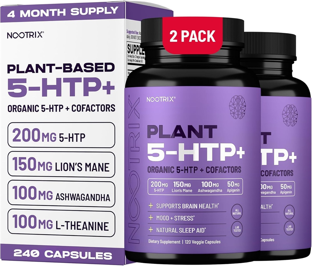 [BRSWYA32AECWKYLU] Planta Orgánica 5 HTP+ Suplemento Silencioso Apoyo Memoria, Enfoque Mental, Salud Cognitiva & Energía Silenciosa Promueve Mood Saludable & Función Cerebro.