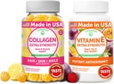 Lunakai Collagen and Vitamin E Gummies Bundle - Non-GMO Suplementos anti envejecimiento para hombres y mujeres - Gummy natural con vitamina C & 250 mg VIT natural E