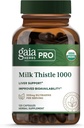 Gaia Herbs Pro Milk Thistle 1000 - Liver Health Support Supplement* - Suplemento de salud de las células vivas* con extracto de frutas Silactive Milk Thistle - 120 cápsulas (30 piezas)