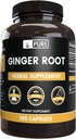Pure Original Ingredientes Ginger Root (365 cápsulas) No Magnesium Or Rice Fillers, Siempre Puro, Lab Verified