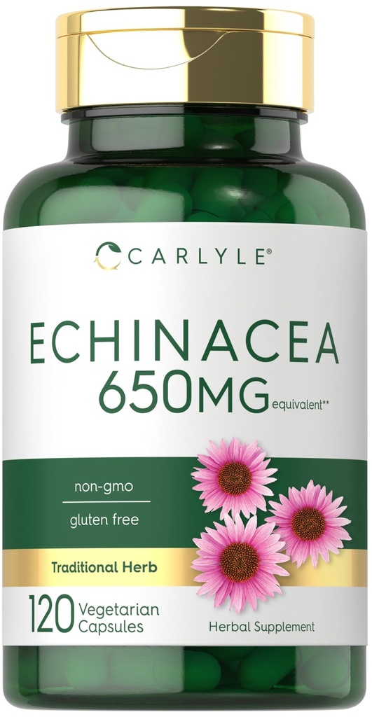 Carlyle Echinacea | 120 Capsules | Vegetarian, Non-GMO & Gluten Free Supplement