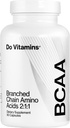 Premium Vegan BCAA Capsules - Aminoácidos de Cadena Suplemento (2:1:1) - 2100mg AjiPure BCAAs Aminoácidos para el crecimiento muscular, recuperación & energía - Paleo, Keto - 90 Conde