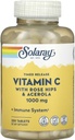 SOLARAY Fecha de lanzamiento Vitamina C con Rosa HIPS & Acerola, 1000 mg, 250 Tabletas