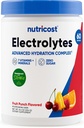 Nutricost Electrolyte Complex Powder (60 Servings, Fruit Punch) - Suplemento de hidratación Mezcla de bebida con vitaminas y minerales