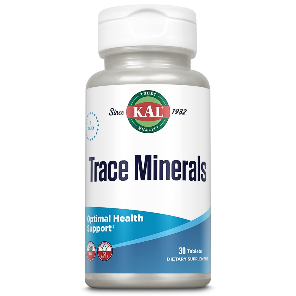 Kal Trace Minerals Actisorb Tablets, 30 Conde