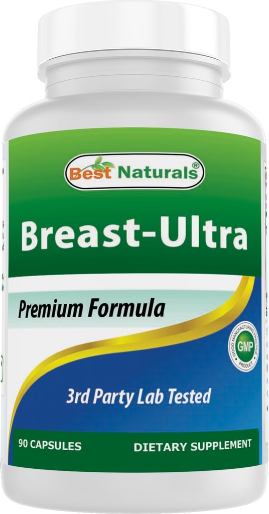 Mejores Naturales Breast-Ultra Alargamiento de mamas 90 cápsulas (90 Cuenta (Pack de 1))