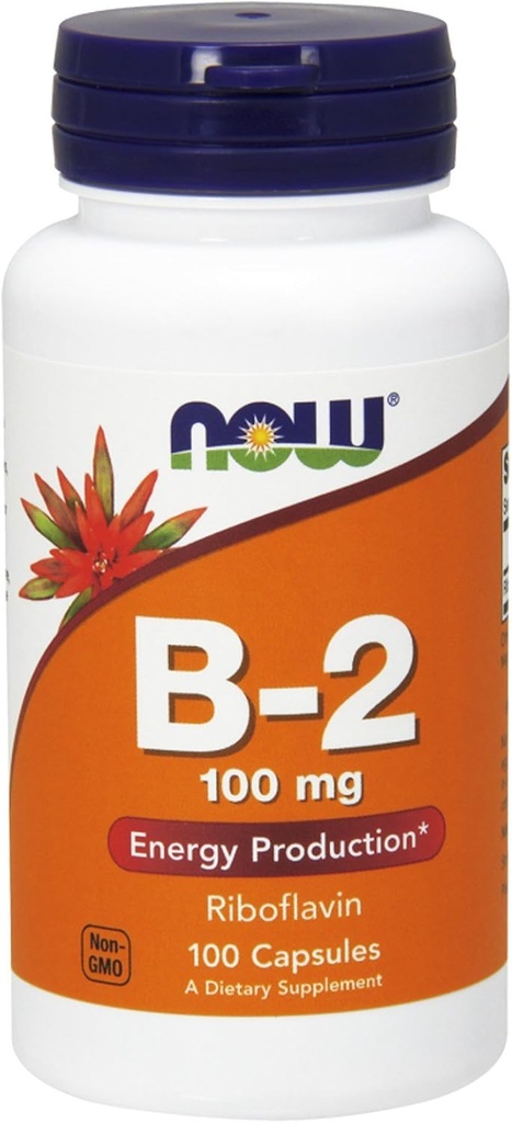[BRSWIYAFBIDBYFTI] AHORA Alimentos 2 Pack B-2, 100 mg, 100 cápsulas