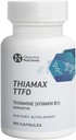 Thiamax Vitamina B1 (Tiamine TTFD), El Original, No Tornillos Tóxicos, Apoya Metabolismo Energético, Alto Dose, Terceros Tested, Todos los Ingredientes Activos 100mg, 60 Conde