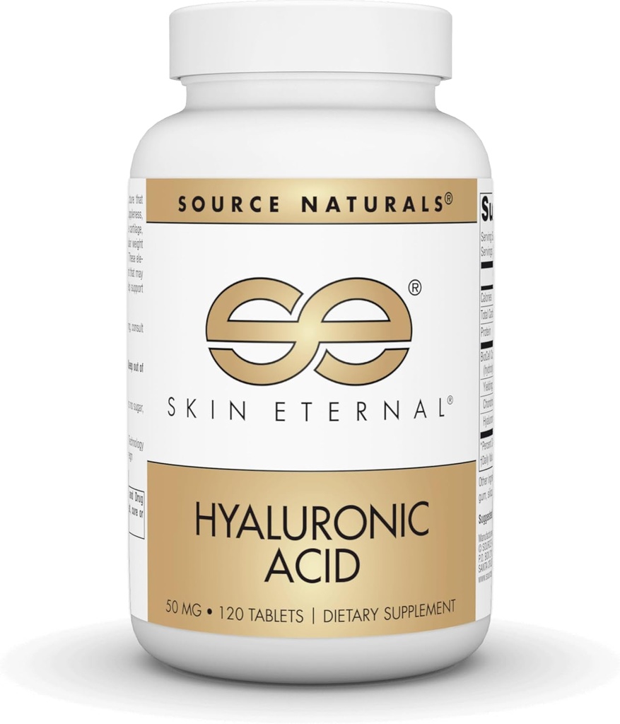 Fuente Naturales Esquí Eterna Ácido Hialurónico, 50 mg - 120 Tablas