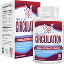 2-Mes: Vein & Leg Circulation Supplement (All-in-1) Health Support with 8 Active Ingredients TEN Blood Circulation Booster Formula TEN Leg & Vein Supplements TEN 60-Day Bulk Supply ANTE 180 Capsules