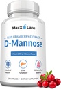 D Mannose Capsules - Fast Acting 1400 MG Extra Strength DMannose Capsule for Bladder Health with Potent Cranberry Extract " Hibiscus Flower Supports UTI Relief Supplement - 120 Ct