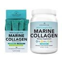 AMANDEAN Marine Collagen Duo. 500g Container + 30 Travel Packs. Péptidos de colágeno de pescado hidrolizado para piel, pelo & uñas. Pescatario, Keto &amp; Paleo-Friendly, Desflavored