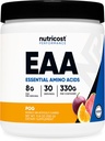 Nutricost EAA Powder 30 Servimientos - Frutas de Pasión, Naranja y Guava (POG) - Aminoácidos Esenciales - No GMO, Gluten Free, Vegetarian Friendly