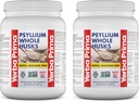 Yerba Prima Whole Psyllium Husk Fiber Supplement 20 oz (Pack of 2) - Vegan, Gluten Free, Non-GMO
