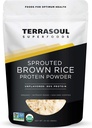 Superalimentos de Terrasoul Pólvora de arroz de color marrón rociado orgánico, 1,5 libras