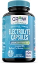 vitamina Electrolyte Capsules – Tabletas electrolíticas libres de azúcar para la energía, la resistencia y la hidratación. Keto-Friendly Salt Pills, No Maltodextrin. Perfecto para Fitness " Hidratación diaria - 100 cápsulas