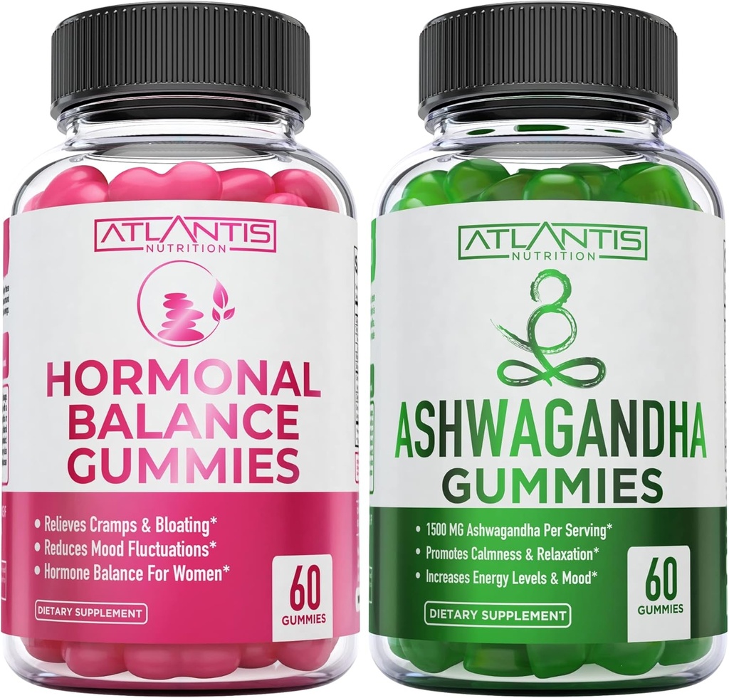 Saldo hormonal PMS Gummies de alivio + Ashwagandha Gummies