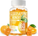 Glucosamine Chondroitin Gummies with MSM & Elderberry Extra Strength - Soporte conjunto, suplemento de apoyo antioxidante para adultos, hombres y mujeres.60