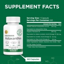 Nueva Zelanda - Astaxanthin 12mg de Microalgae Haematococcus Pluvialis - 60 geles blandos - GMO & Gluten Gratis - Antioxidante - Apoya la movilidad conjunta > recuperación posterior del ejercicio, la piel y la salud del ojo