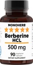 Berberina HCL 500 mg - 90 cápsulas de verduras