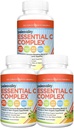 Complejo de C esencial Paleovalley - Suplemento de vitamina C para soporte inmunitario - 3 Pack, 450mg - De los Superfoods Ecológicos Unripe Acerola Cherry, Camu Camu, Amla Berry - No Synthetic Ascorbic Acid - USA Made