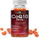 High-Absorption CoQ10 200 mg – Softgels sin gluten para el corazón, resistencia y apoyo cerebral TENCIÓN 120 Conde (60-Day Supply)