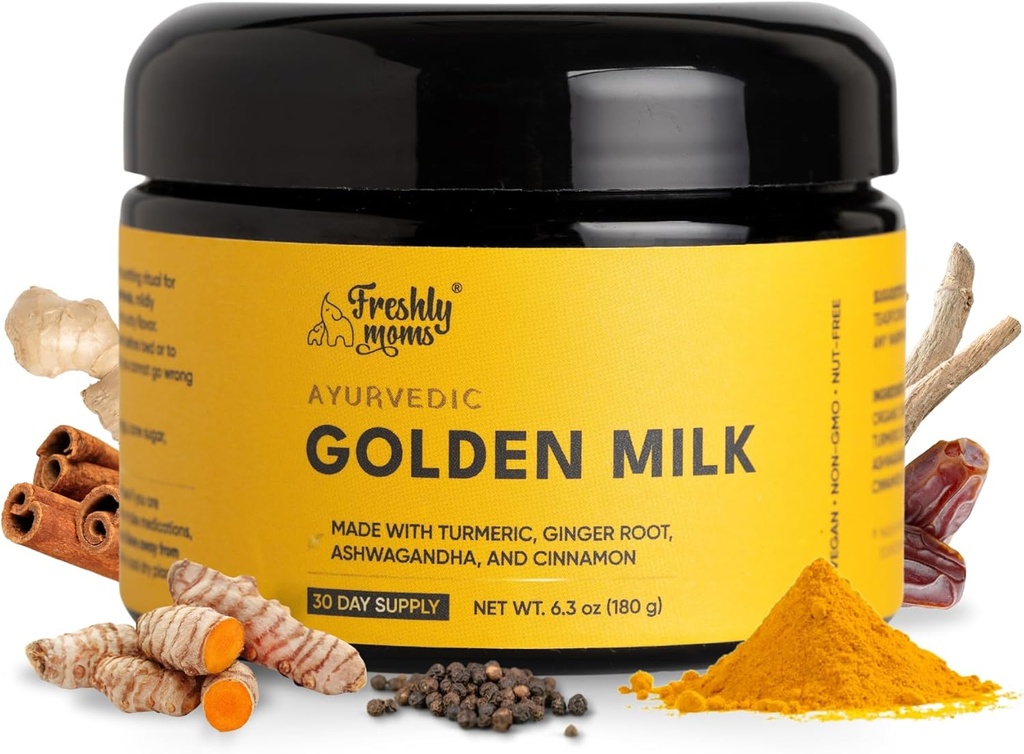 La leche ayurvédica de oro ← Superfood Suplemento Polvo Silencio Natural Inmunity Apoyo  Promociona el sueño respetuoso Silencio Orgánica Ashwagandha, Turmeric, Ginger & Más Silencio 30 Servings - OSH Wellness