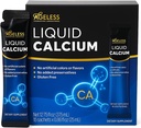Suplemento de calcio líquido sin edad para hombres de mujeres con bajo del mar Extracto y vitamina D8 - Suplementos de alta absorción de la fuerza ósea, sabor natural, libre de gluten - 25 ml (15 conde)
