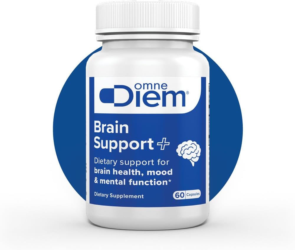 Omne Diem Brain Support con Cerenx y MecobalActive, 60 cápsulas – Suplemento dietético para la salud cerebral, Mood & Mental Function