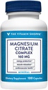 Complejo de Citrato de Magnesio de Vitamina Shoppe 160MG, Suplemento Mineral que soporta huesos, dientes & producción de energía (100 cápsulas)