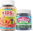 Gummeis multivitamínico para niños + Gummeis de fibra para adultos