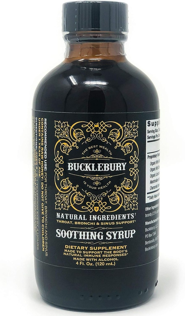 Soothing Herbal Syrup - Soporte Respiratorio Superior, Original Premium Herbal Todo en Un Suplemento para Sinus, Bronchi, Throat y Soporte Respiratorio - 4oz