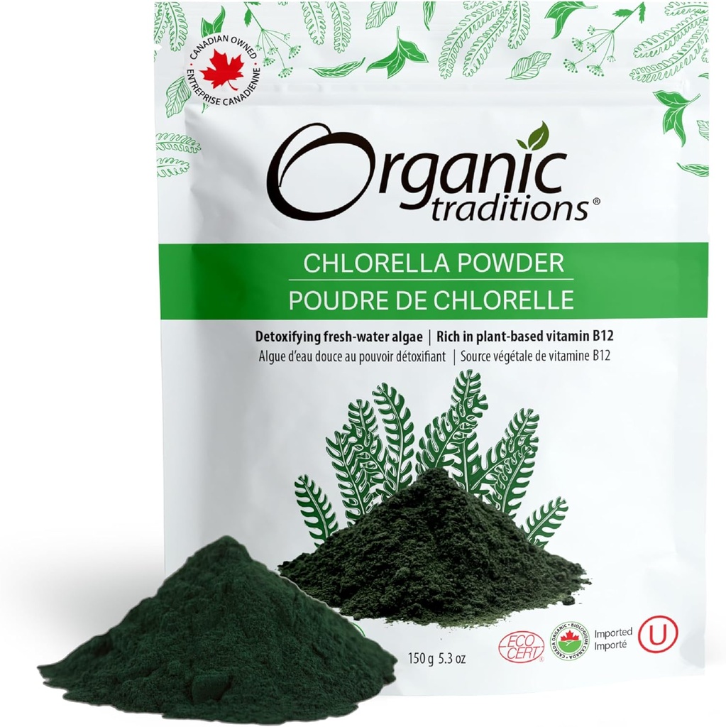 Tradiciones orgánicas Polvo orgánico, Clorella, 5.3 onza por las tradiciones orgánicas