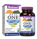Bluebonnet Nutrition Mens' ONE 40+ Whole Food-Based Multiple, Men Multivitamin for Men 40+, Soy-Free, Non-GMO, Gluten Free, Kosher, 60 Vegetable Capsules, 60 Servidores