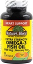 Aceite de pescado azul de la naturaleza 1760 mg Omega 3 fuerza extra - 60 softgels
