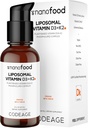 Codeage Liquid Vitamin D3 K2 Supplement, Liposomal Vitamina D Cholecalciferol, Menaquinone MK-7, Liquid Vitamina K - Vegan " Non-GMO - No Sugar - 2 fl oz