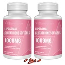Liposomal Glutathione Softgels 1500MG, Reducido Glutathione Suplemento con vitamina C, mejor absorción, antioxidante no GMO potente para el envejecimiento saludable, detox, salud inmunitaria,120 Softgels