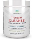Prebiótico Fibra & Enzymes Digestive Powder Drink Mix - con Alkalizing Greens & Vitamin B6 - Asistencia Digestión, Salud Celular - Fresa Apple Flavor - Mannatech TruHealth Cleanse 102g