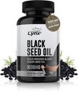 Pure Organic Cold-Presed Black Seed Oil Capsules - Vegan Non-GMO Puro Nigella Sativa Black Cumin Seed Oil for Beauty Immunity & General Wellness Support - Thymoquinone-Rich 1000mg Serving (60 Day)