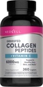NeoCell Super Collagen Plus Vitamina C, Skin, Hair and Nails Suplemento, Incluye Antioxidantes, Tablet, 360 Cuenta, 1 Botella