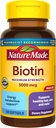 Maximum Strength Biotin 5000 mcg Softgels, 120 Cuenta Tamaño del valor