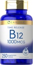 Carlyle B12 Vitamina 1000 mcg Silencio 250 Conde tención Time Release Tablets  durable as Cyanocobalamin ¦ Vegetarian, Non-GMO & Gluten Free Supplement