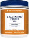 La Vitamina Shoppe L-Glutamina Powder 4.5G, Aminoácidos de forma libre, soporta la recuperación muscular & salud inmunitaria (12 onzas Polvo)
