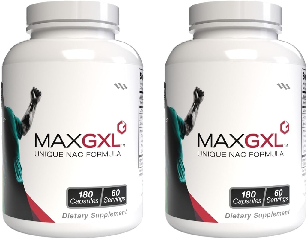 Max GXL, Fórmula única NAC, 180 cápsulas vegetales, 30 piezas (Pack of 2)