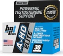 BPI Sports A-HD Elite – Booster de testosterona potente para la resistencia, fuerza, apoyo sexual – apoya el músculo, el libido y el metabolismo – Suplemento de testosterona natural – 30 ayudas – 500 mg