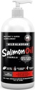 Salvaje Aceite de Salmón de Alaska para perros & gatos - Omega 3 Aceite de pescado con Pollock & Salmón para la piel sensible & salud de la carne. EPA & DHA Ease Itching, Supports Joint, Immune & Heart Health (16oz)
